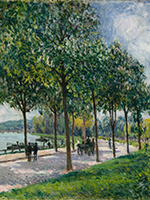 Allée of Chestnut Trees - Alfred Sisley