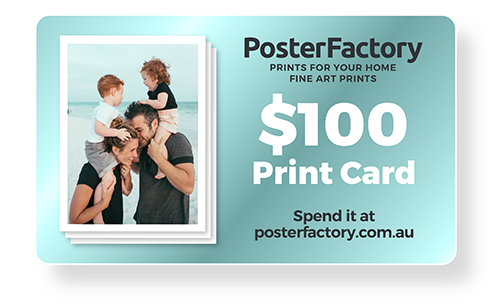 PosterFactory $100 Print Card