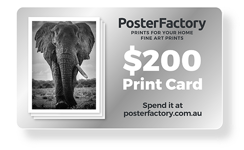 PosterFactory $200 Print Card