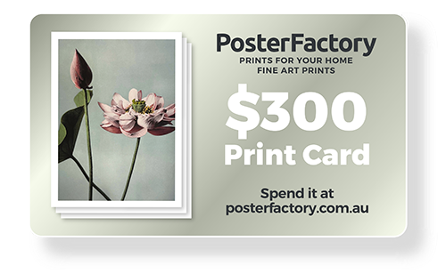PosterFactory $300 Print Card