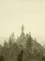 Statue of the Madonna in the Mountains - Caspar David Friedrich